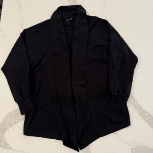 Daytrip Waffle Knit Open Front Drapey Cardigan Sweater Women’s Small Oversized